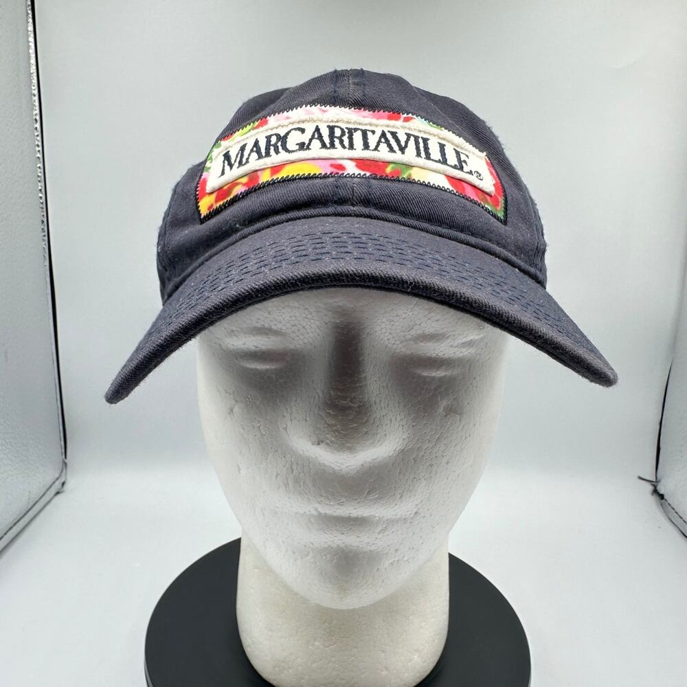 Margaritaville Hat Men's Adjustable Blue Baseball Cap Floral Patch Tropical